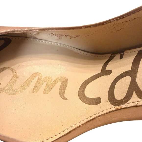 Sam Edelman Women's Leather Pumps Soft Beige Tan Size 9.5 N (Narrow) Rare - Picture 8 of 8